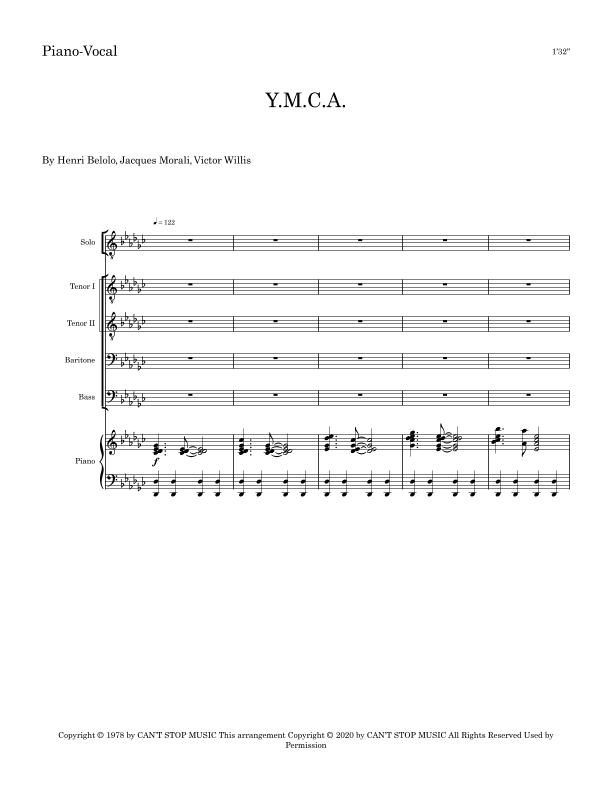 Y.m.c.a. (arr. David Maddux)
