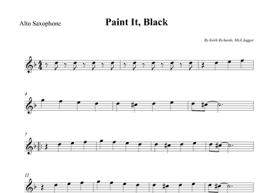 Paint It, Black (arr. Wesley S. SIlva)