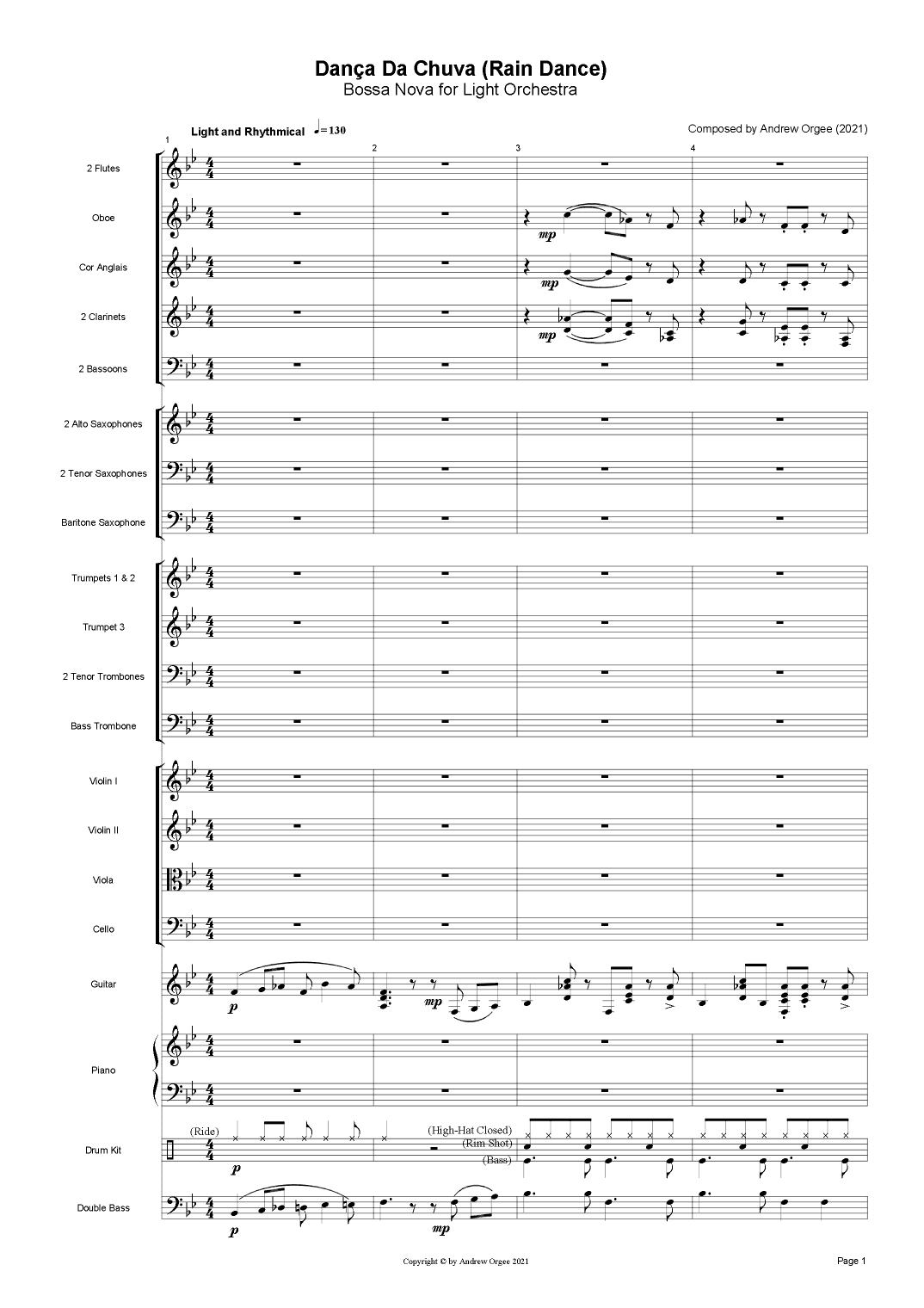 Bossa Nova for Light Orchestra (Danca Da Chuva)