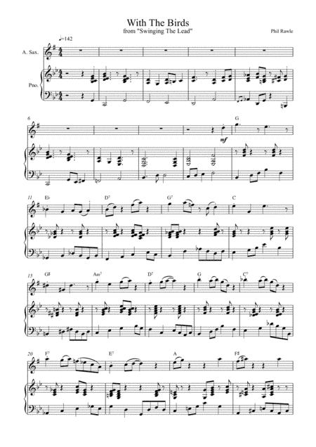 With The Birds - Alto Sax solo