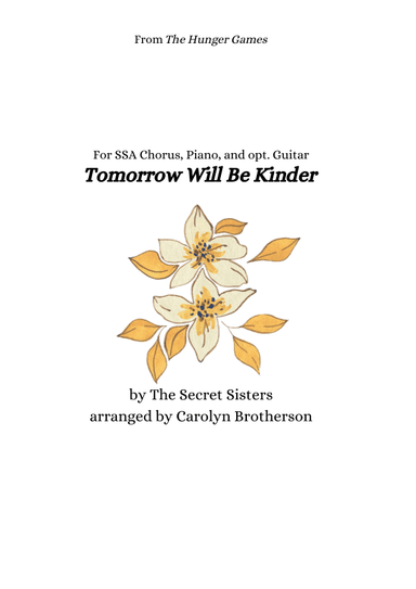 Tomorrow Will Be Kinder (arr. Carolyn Brotherson)