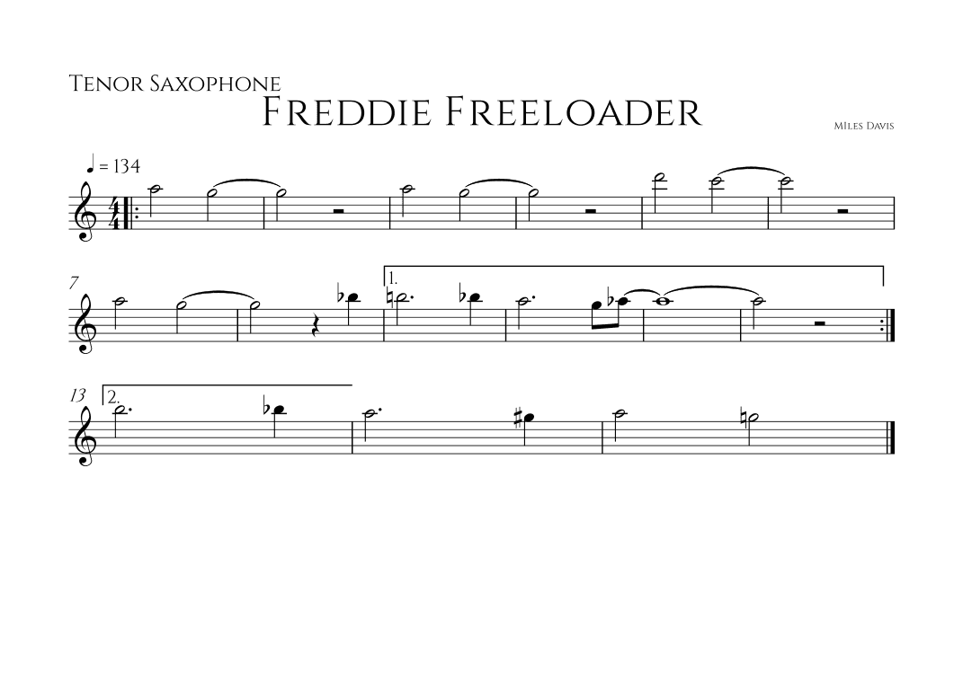 Freddie Freeloader (arr. Rafael Fernandes da Silva)