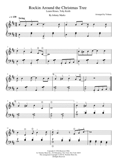 Rockin' Around The Christmas Tree (arr. Yohana)