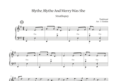 Blythe, Blythe And Merry Was She (arr. Julia Gordon)