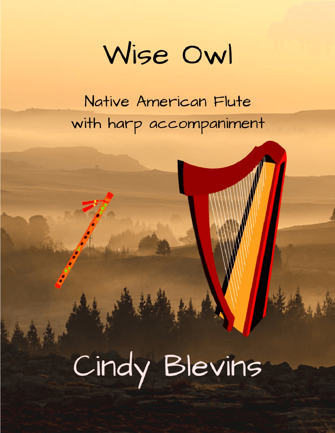 Wise Owl, Native American Flute and Harp