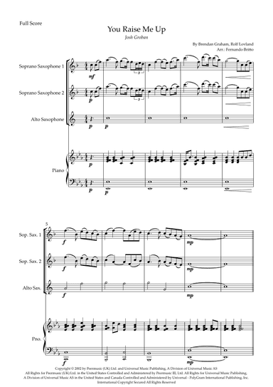 You Raise Me Up (arr. Fernando Britto)