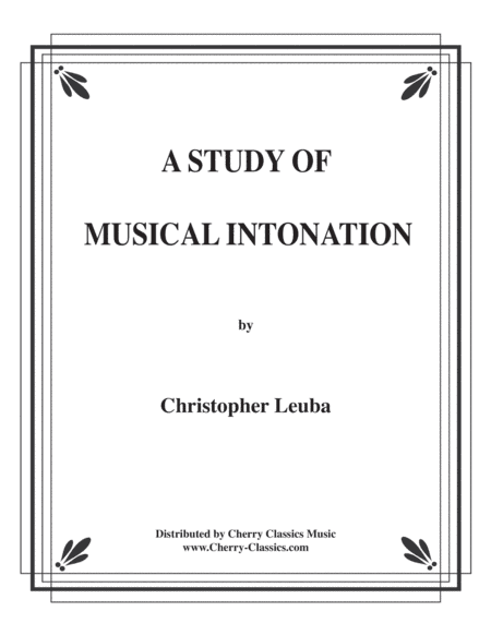 A Study of Musical Intonation