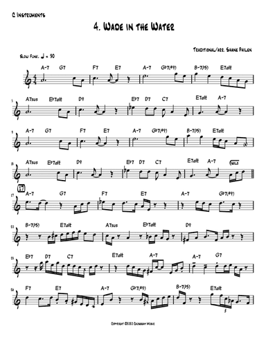 Wade In The Water - C Instruments (arr. Shane Philen)