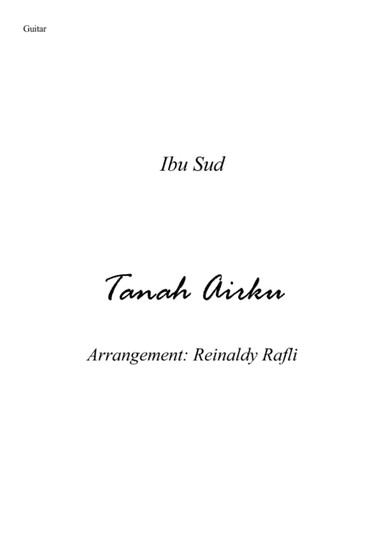 Tanah Airku (arr. Reinaldy Rafli)