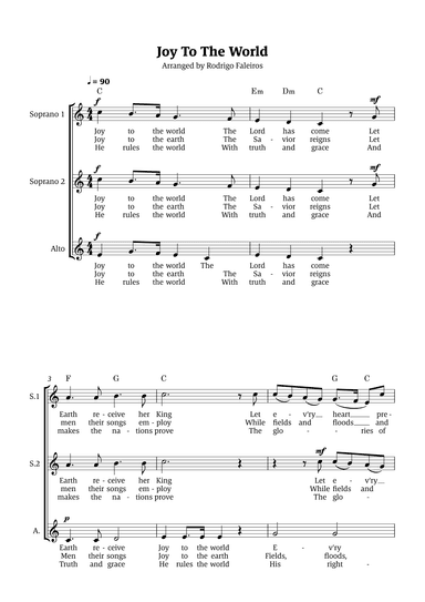 Joy To The World (arr. Rodrigo Faleiros)