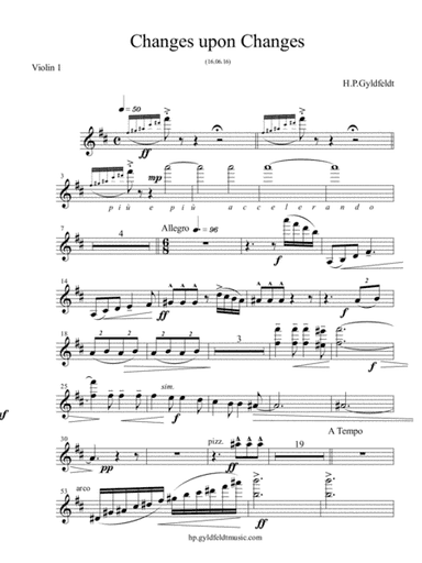 PARTS-Changes Upon Changes  - 1st. Violin