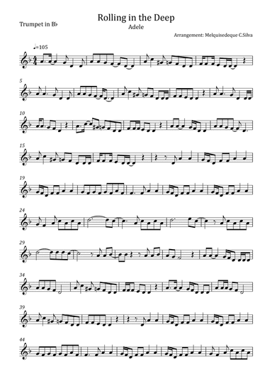 Rolling In The Deep (arr. Melquisedeque C.Silva)
