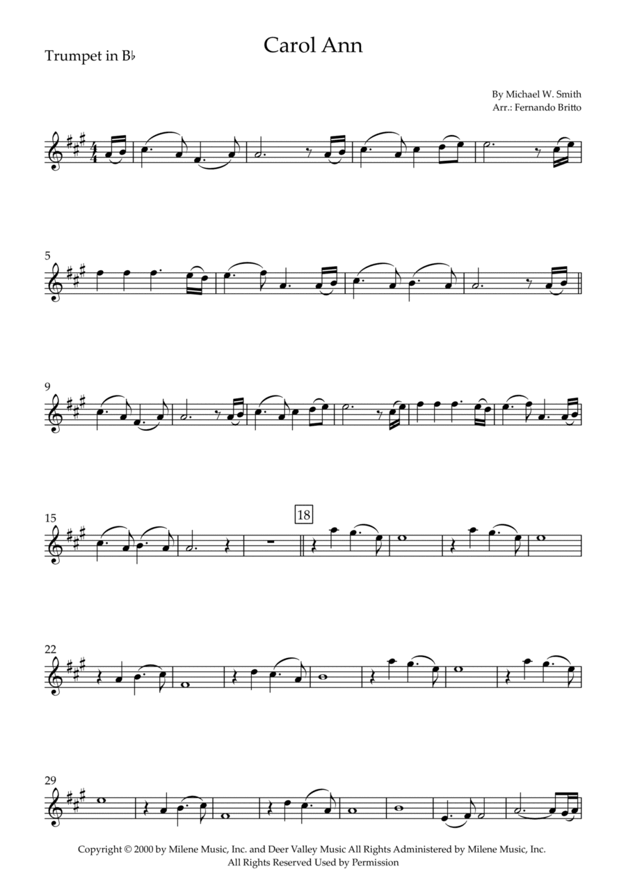 Carol Ann (arr. Fernando Britto)