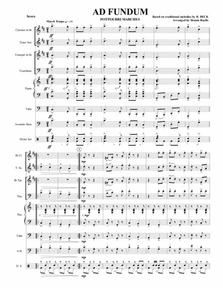 AD FUNDUM (Until the bottom) - German Band - Oktoberfest (arr. Dennis Ruello)
