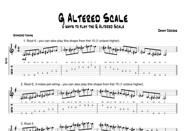 G Altered Scale (5 Ways to Play)