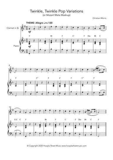 Twinkle, Twinkle Pop Variations (Twinkle, Twinkle Little Star) (arr. Hoopla Sheet Music)