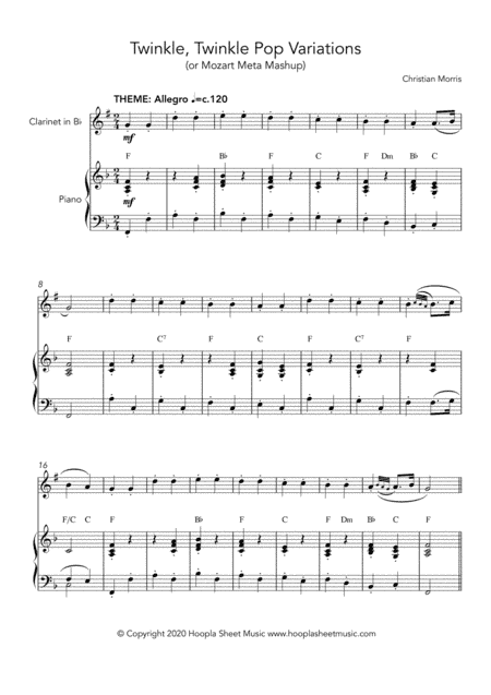 Twinkle, Twinkle Pop Variations (Twinkle, Twinkle Little Star) (arr. Hoopla Sheet Music)
