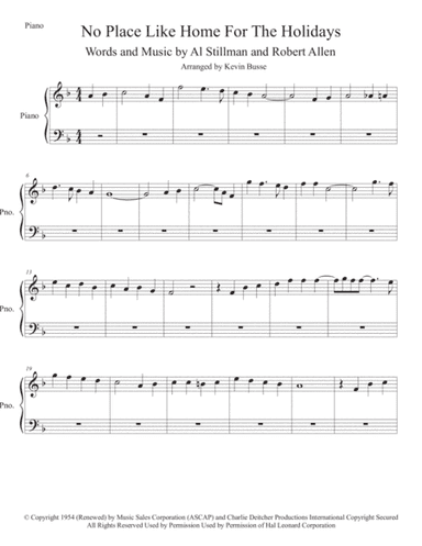 (There's No Place Like) Home For The Holidays (arr. Kevin Busse)