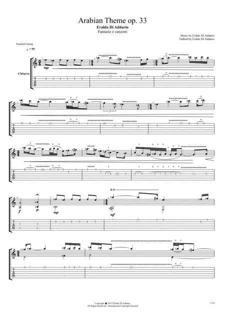 Arabian theme op. 33