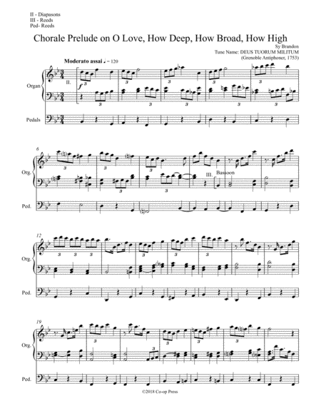 Chorale Prelude on O Love, How Deep, How Broad, How High (arr. Sy Brandon)