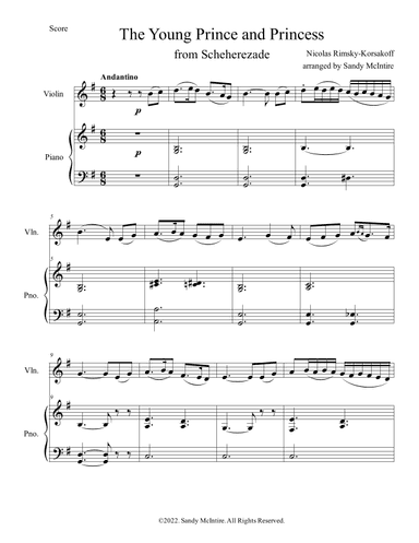 The Young Prince and Princess from Scheherezade (arr. Sandy McIntire)