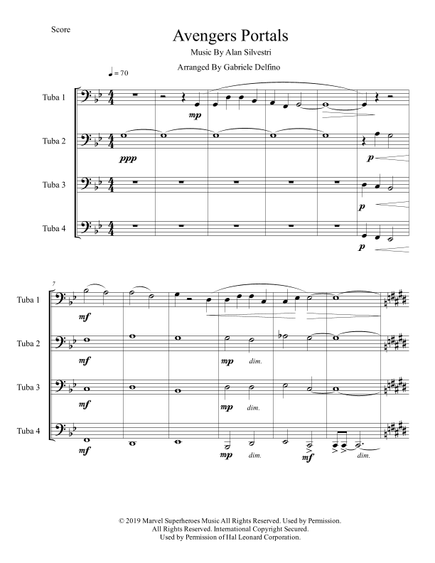 Portals (arr. Gabriele Delfino)