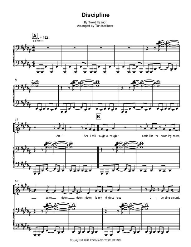 Discipline (arr. Tunescribers)