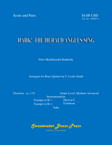 Hark!  The Herald Angels Sing (arr. F. Leslie Smith)