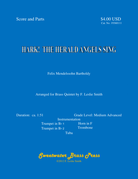 Hark!  The Herald Angels Sing (arr. F. Leslie Smith)