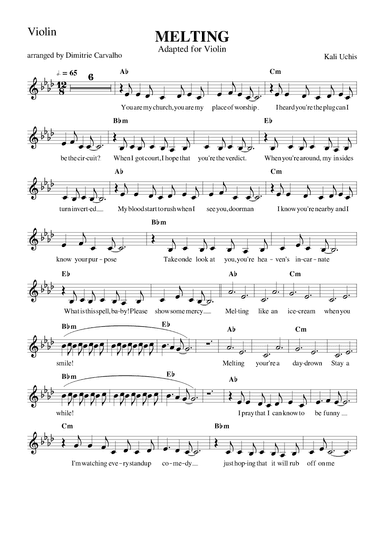 Melting (arr. Dimitrie Carvalho)