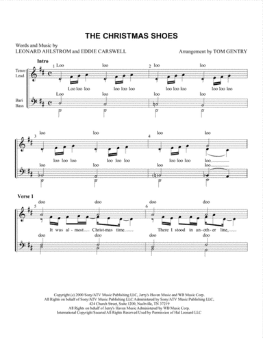 Christmas Shoes, The (arr. Tom Gentry)