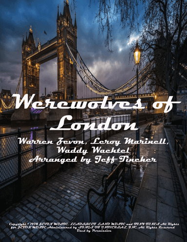 Werewolves Of London (arr. Jeff Tincher)