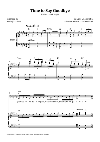 Time To Say Goodbye (arr. Rodrigo Faleiros)