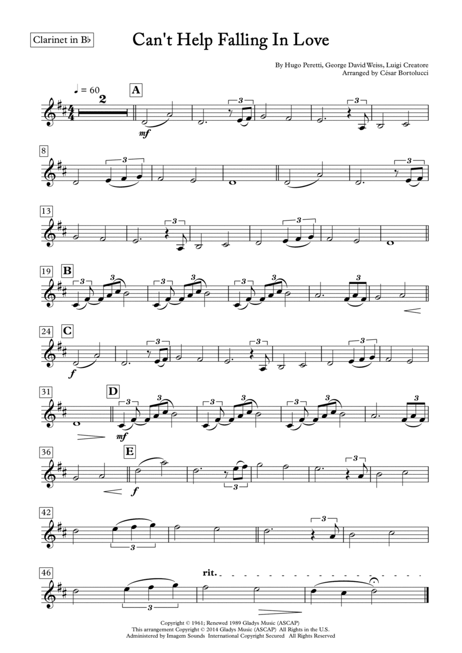 Can't Help Falling In Love (arr. ACT Bortolucci)