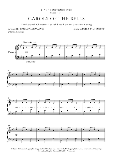 Carol Of The Bells (arr. Danilo "Daca" Alves)