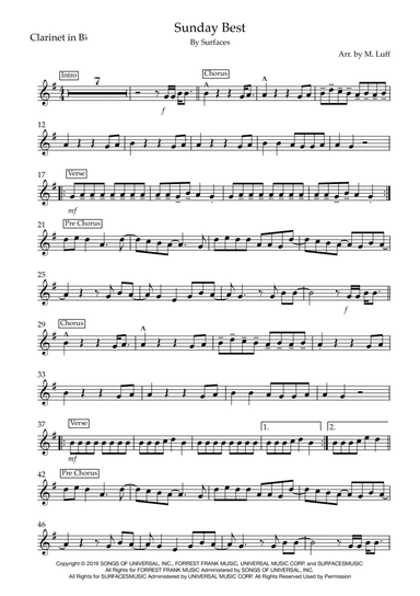 Sunday Best (arr. Matt Luff)