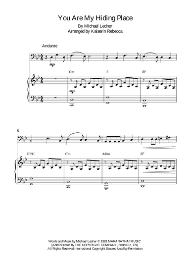 You Are My Hiding Place (arr. Kaiserin Rebecca)