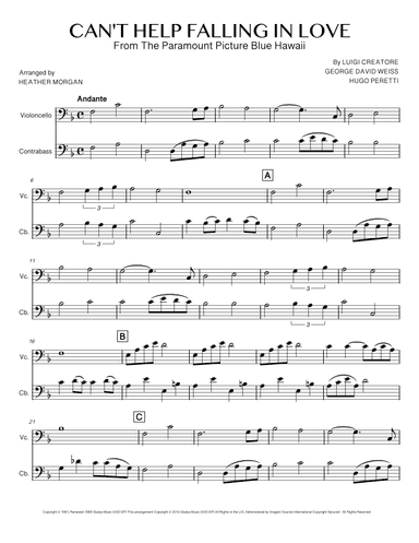 Can't Help Falling In Love (arr. Heather Morgan)