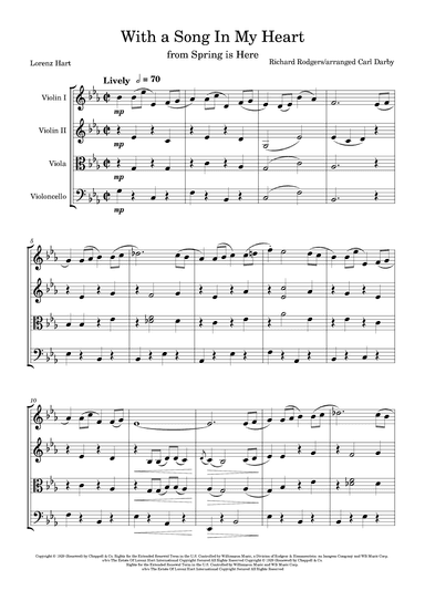 With A Song In My Heart (arr. Carl Darby)
