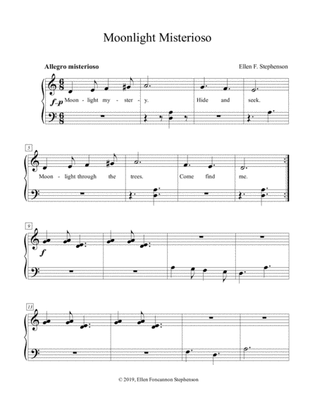 Moonlight Misterioso (EZ piano solo)