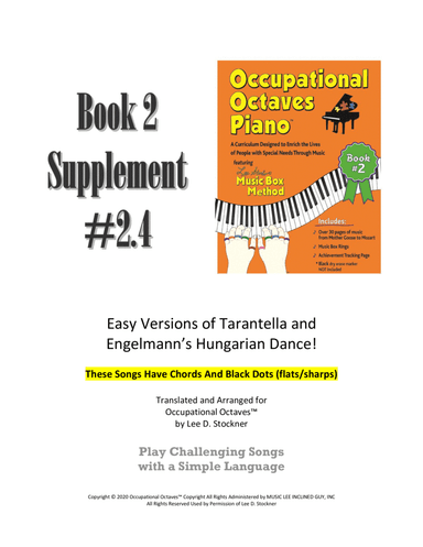 Occupational Octaves Piano™ Supplement 2.4 (Hungarian Dance {Engelmann} and Tarantella) (arr. Lee D. Stockner) by Various Easy Piano Digital Sheet Music