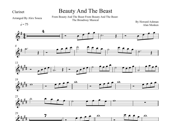 Beauty And The Beast (arr. Alex Souza)