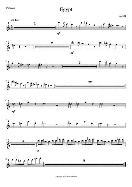 Egypt - Piccolo
