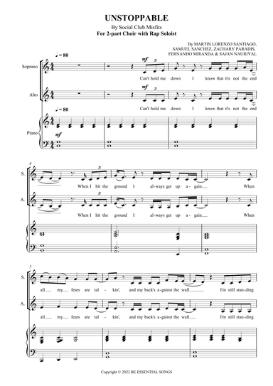 Unstoppable (arr. SCMusic)