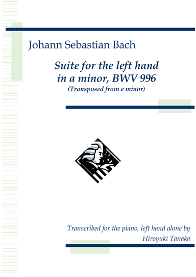 Suite for the left hand in a minor, BWV 996 (arr. Hiroyuki Tanaka)