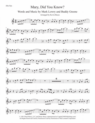 Mary, Did You Know? (arr. Kevin Busse)