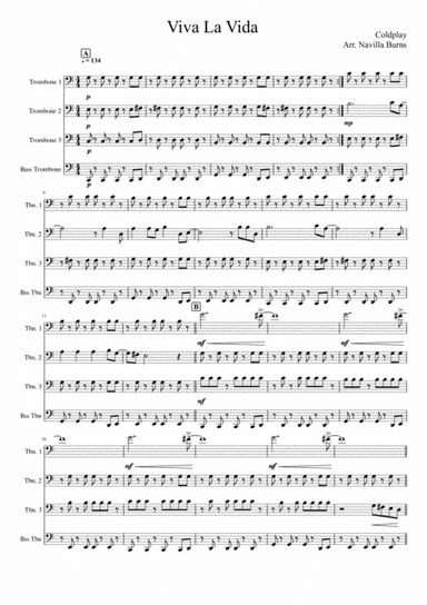 Viva La Vida (arr. Navilla Burns)