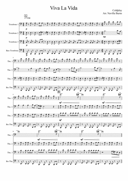 Viva La Vida (arr. Navilla Burns)