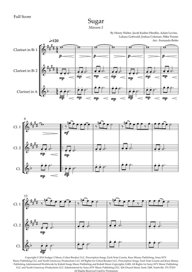 Sugar (arr. Fernando Britto)
