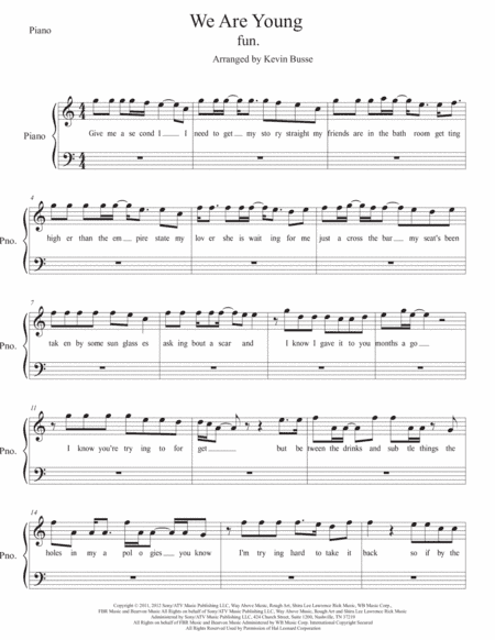 We Are Young (arr. Kevin Busse)
